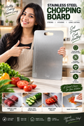 Large Stainless Steel Chopping Cutting Board (1 Pc)-31 x 20.5