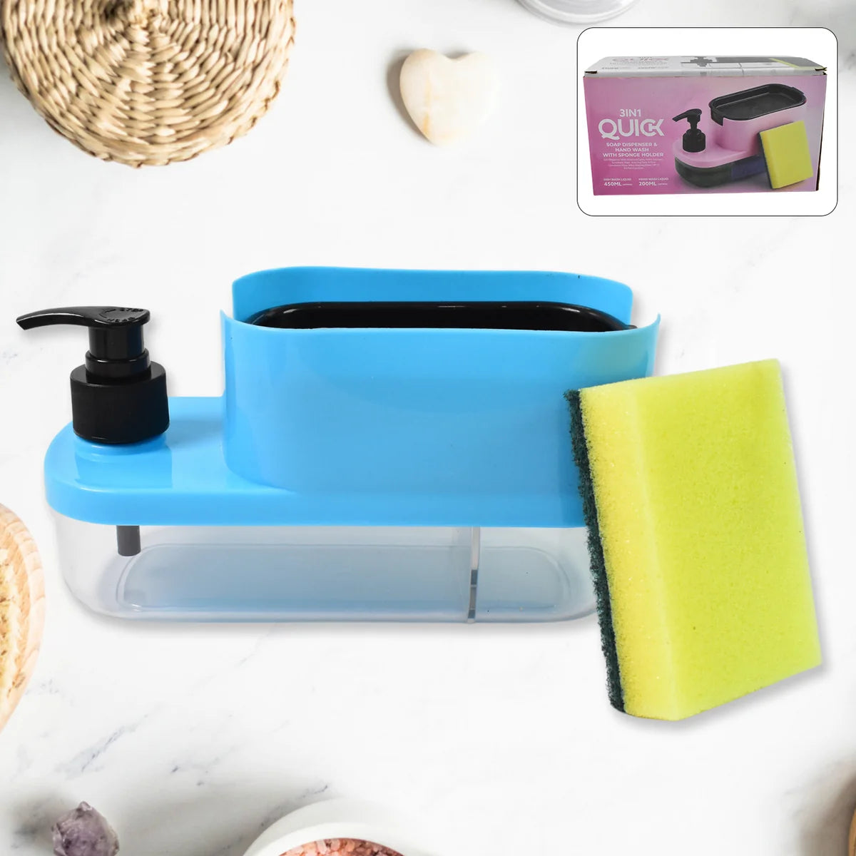 3 In 1 Dishwashing And Handwash Liquid Soap Dispenser