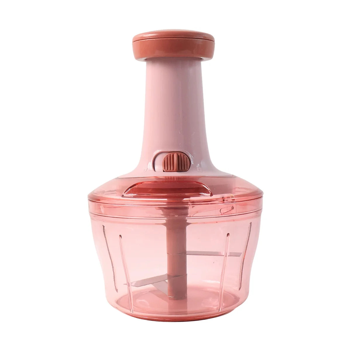Apex Smart Manual Vegetable & Fruit Chopper 800 ML | Hand Press Food Chopper with Sharp Stainless Steel Blades | Quick & Easy Chopping for Onion, Vegetables & Fruits | Durable Kitchen Chopper (1 Pc)